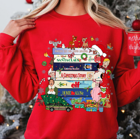 CHRISTMAS MOVIE LINEUP Basic Crewneck