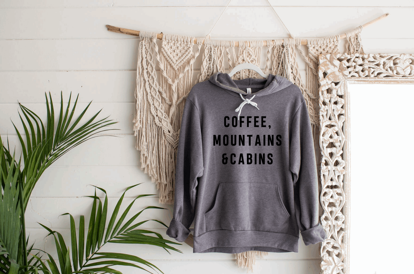 COFFEE, MOUNTAINS & CABINS Hoodie