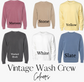 VINTAGE WASH CREW with Graphic