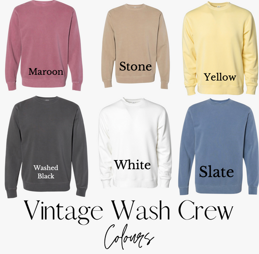 VINTAGE WASH Crew