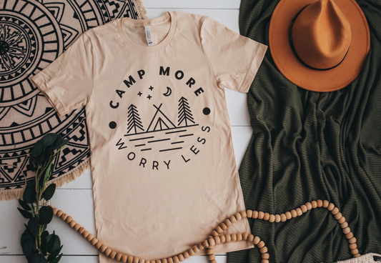 CAMP MORE:WORRY LESS Tee