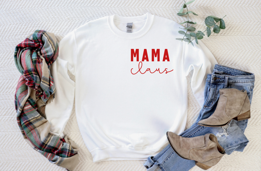 MAMA CLAUS Basic Crewneck