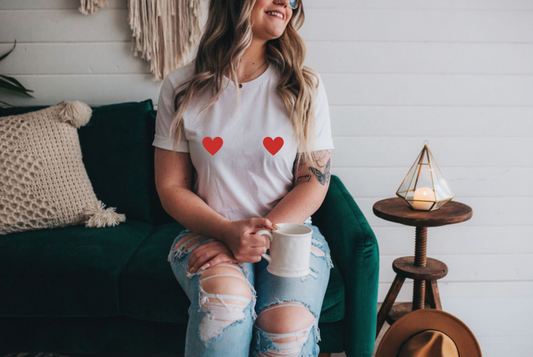 DOUBLE HEART Tee