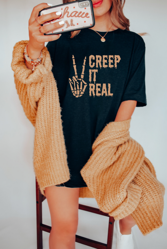 Creep It Real Skeleton TEE